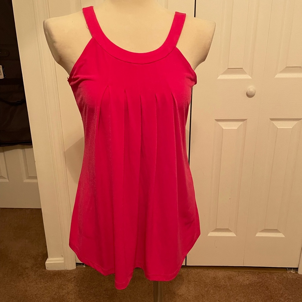 Hot pink sleeveless top